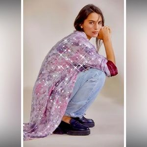 NWT Free People Kealy Sequin Kimono